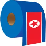 Grafica vettoriale di Corea del Nord propri servizi igienici pedaggio
