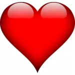 Gráficos de corazón rojo clip art