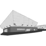 Clip-art vector do edifício do Teatro Nacional