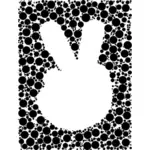 Peace print symbol