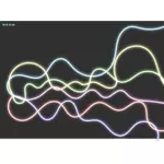 Vector clip art of abstract neon lines