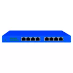 ProSafe 8 Port 10/100 wireless router vector clip art