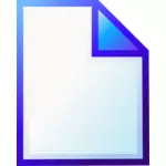 New document icon vector drawing