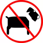 No pets sign
