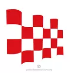 Golvende vlag van Noord-Brabant