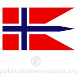 Bendera negara Norwegia vektor
