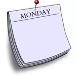 Codzienne naklejki - poniedziałek