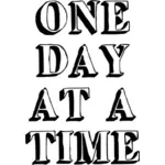 Een dag op een tijd-slogan