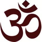 Yoga OM sign vector image