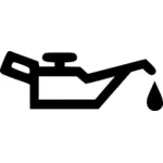Vectorillustratie van olie kan pictogram