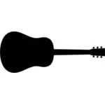 Gitar silhuetten av utklipp