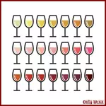 Illustrazione di bicchieri di vino
