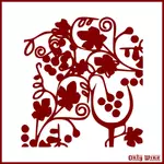Red wine symbol