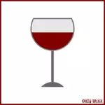 Gray wine glass illustration