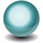 כדור תלת-ממדי עם השתקפות וקטור תמונה