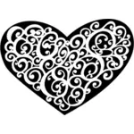 Imagine vectorială ornamentale inima