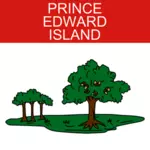 Остров Принца Эдуарда символ векторное изображение