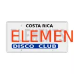 Disco klub vektor znamení