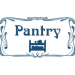 Pantry door sign