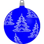 青いクリスマス装飾