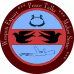 Vector image of peace arm band