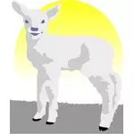 Vector image of a lamb