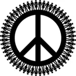 People and peace sign