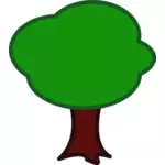 Barevné vektorové kreslení stromu