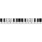 96-tombol keyboard piano vektor klip seni