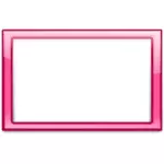 Gloss transparent pink frame vector clip art