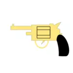 Żółty pistolet obrazu
