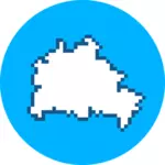 Pixel map logo