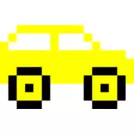Piksel żółty samochód