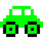 Yeşil piksel boyutunda bir araba resmi