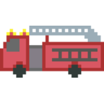 Fire truck vector clip art | Public domain vectors