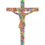 Polyprismatic tiled crucifix