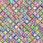 Prismatic bloemdessin patroon vector tekening