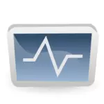 Heart monitor icon vector illustration