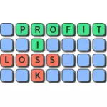 Profit risk loss symbol