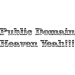Public Domain Heaven ja typografi