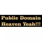 Public Domain ve zlatě