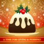 Dessin vectoriel de pudding de Noël