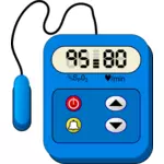 Herzfrequenz-Monitor Gerät Vektor-ClipArt