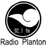 Symbole vecteur de radio Planton