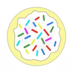 Regenboog hagelslag suiker cookie