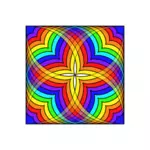 Image vectorielle du papier peint multicolore
