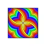 Clipart vectoriels de forme papillon multicolore