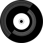 Vinyl record pictogram illustration