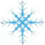 האיור וקטורית פתית שלג גיאומטרית פשוטה