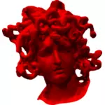 Kepala Medusa merah